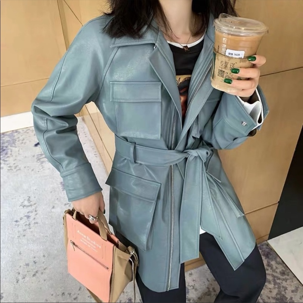 Korean brand leather jacket 🧥